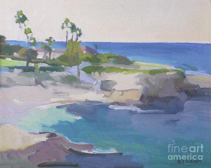 The Big Blue, La Jolla Cove, San Diego Painting by Paul Strahm
