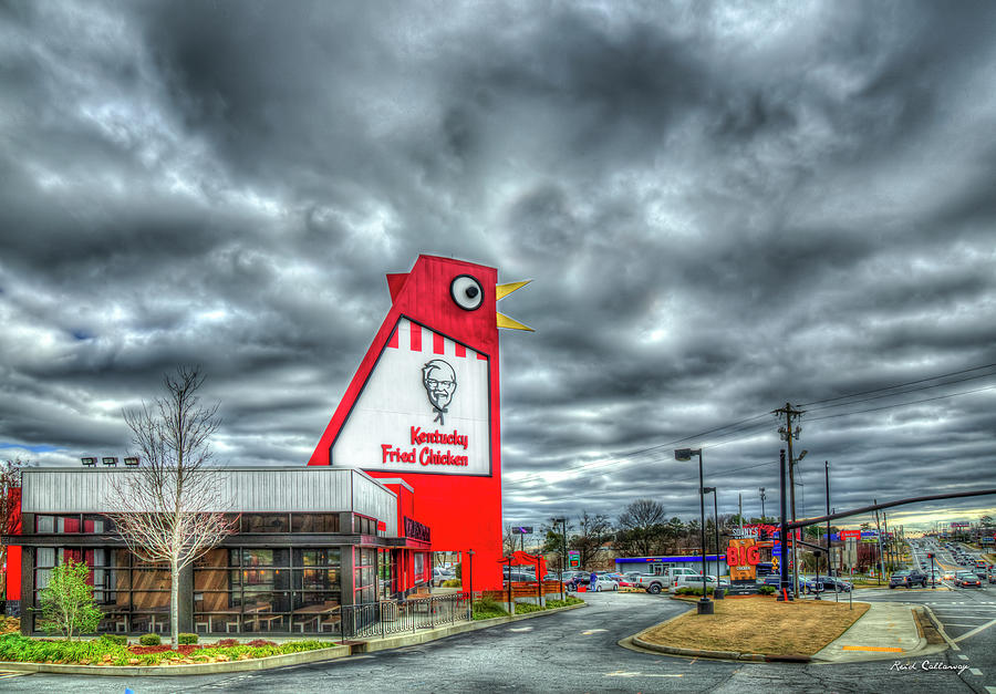 The Big Chicken Landmark Restaurant Remodeled Marietta Georgia Architecture Signage Art Photograph by Reid Callaway