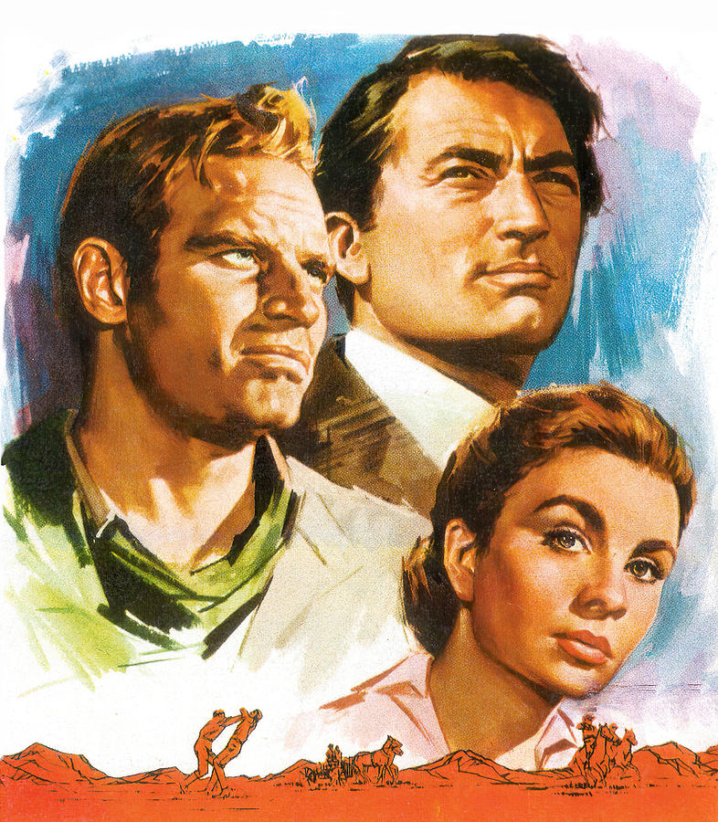 Big Movie Painting - The Big Country, 1958, movie poster base painting by Movie World Posters