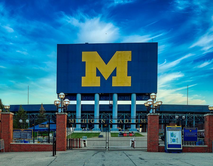 University Of Michigan Photograph - The Big House - Home of the Michigan Wolverines by Mountain Dreams