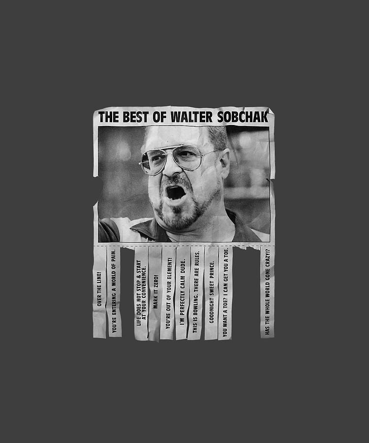 The Big Lebowski Walter Best Of Quotes Flyer T-Shirt 