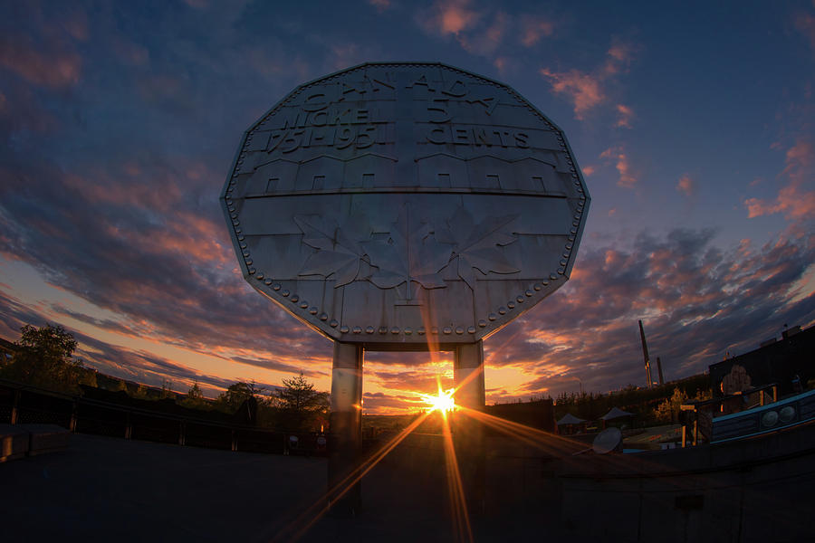 The Big Nickel at sunset... Photograph by Jay Smith