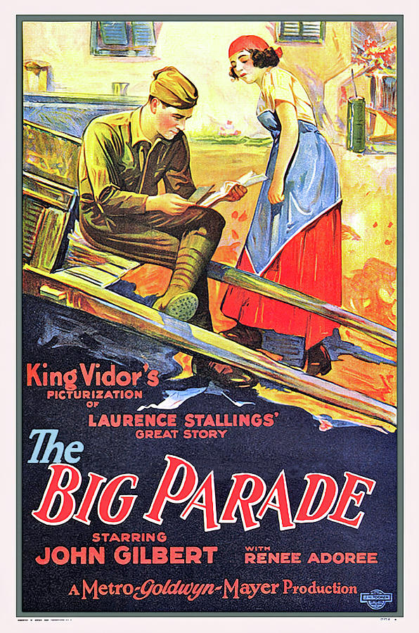 Big Movie Mixed Media - The Big Parade, with John Gilbert, 1925 #1 by Movie World Posters