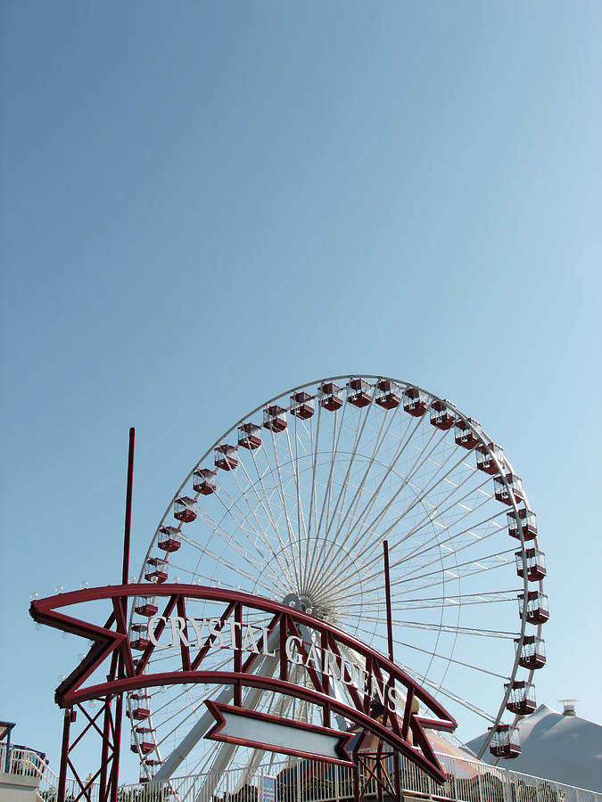 The Big Wheel -- Ferris Wheel on Navy Pier in Chicago, Illinois Photograph by Darin Volpe