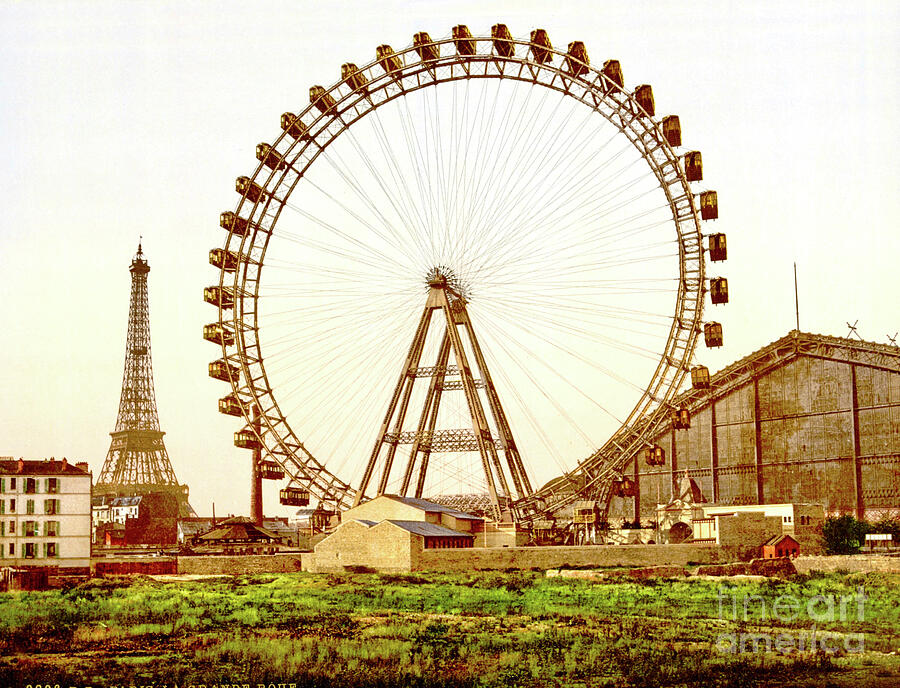Eiffel Tower Photograph - The Big Wheel by Photo-Fox