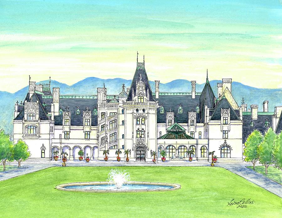 The Biltmore Estate Asheville NC Painting By Leisa Collins Pixels   The Biltmore Estate Asheville Nc Leisa Collins 