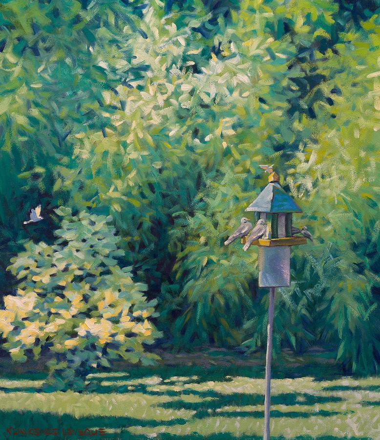 The Bird Feeder - The Legacy Collection Painting by Kevin Leveque