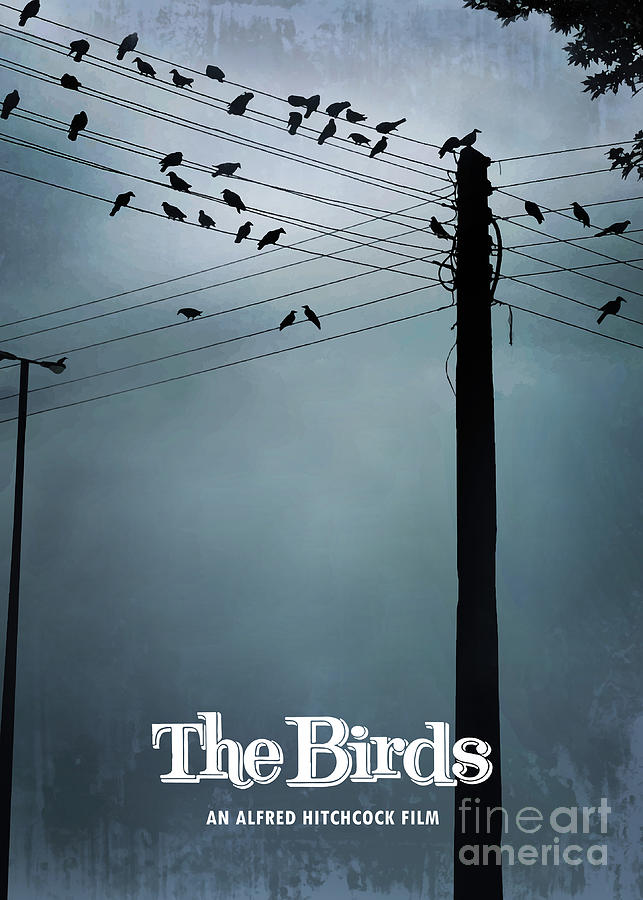 Movie Poster Digital Art - The Birds by Bo Kev