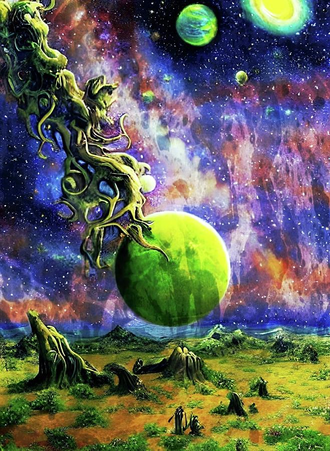 The Birth Of A Planet  Digital Art by Ally White