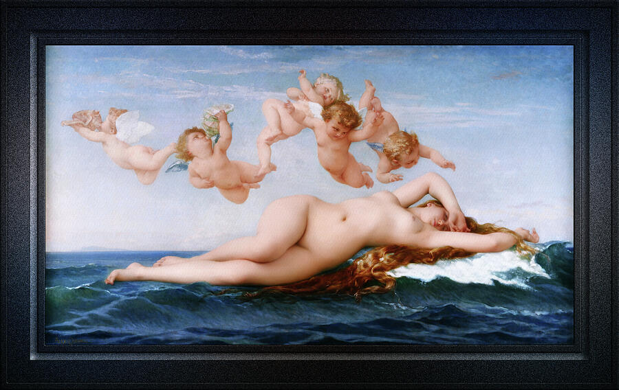 The Birth Of Venus by Alexandre Cabanel Remastered Xzendor7 Reproductions Painting by Xzendor7