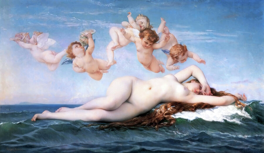 The Birth of Venus - Digital Remastered Edition Painting by Alexandre Cabanel