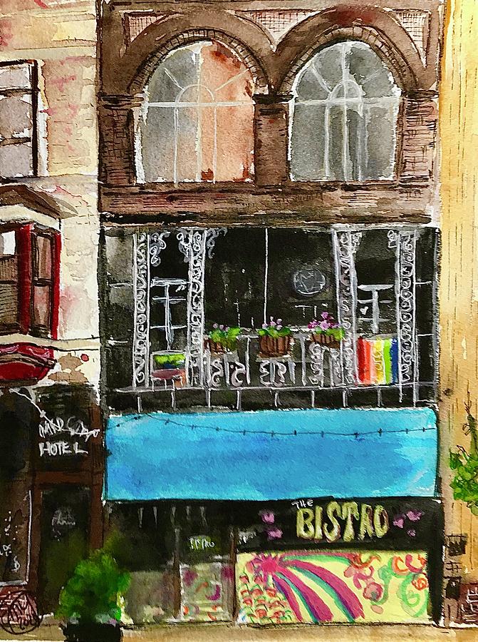 The Bistro Painting by Eileen Backman