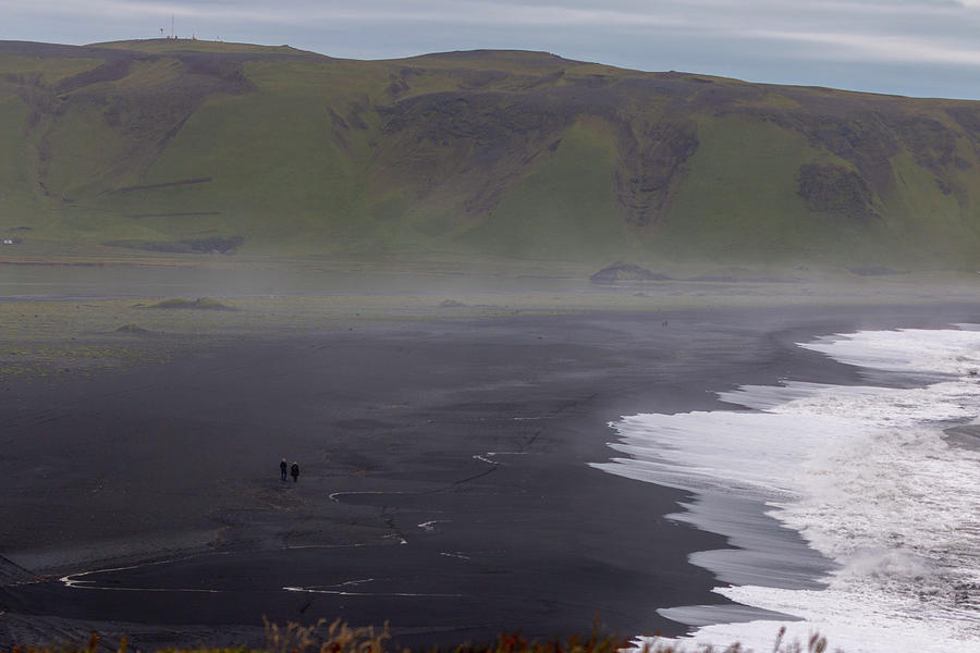 The black beach in Iceland Photograph by Pietro Ebner