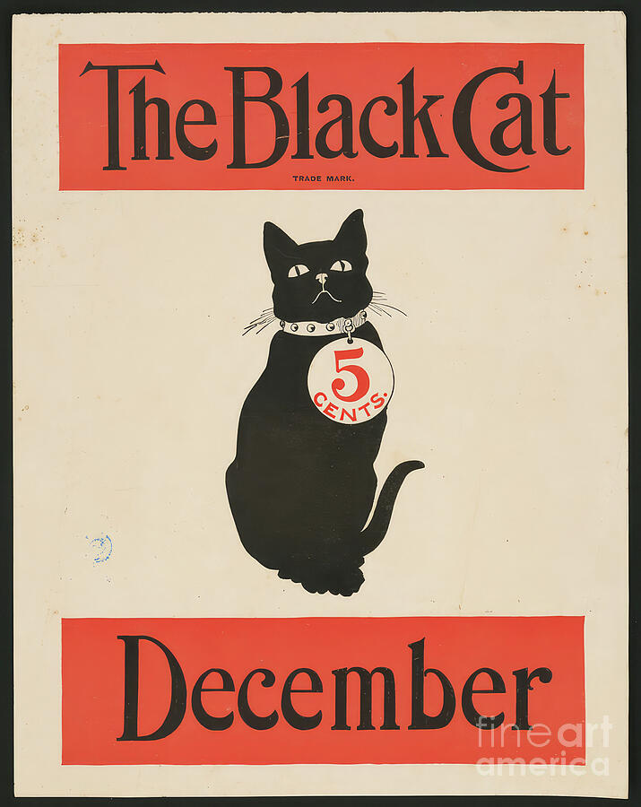 The Black Cat December Painting by Tina LeCour The Black Cat December Painting by Tina LeCour