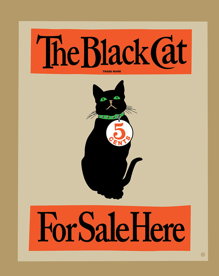 The Black Cat Digital Art by Gary Grayson