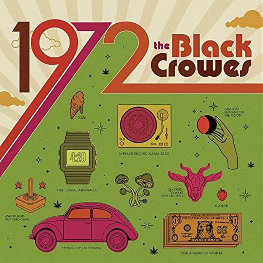 Music Digital Art - The Black Crowes - 1972 by Charlie Bird