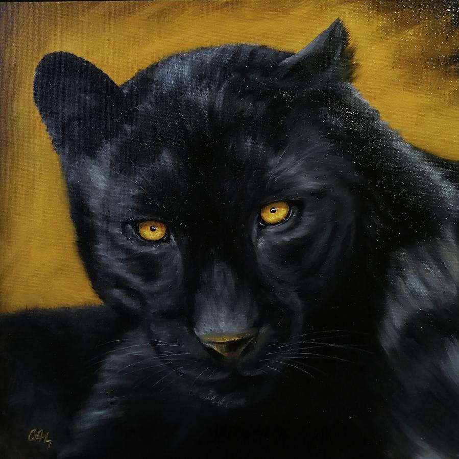 The Black panther Painting by Svetlana Misyura | Pixels