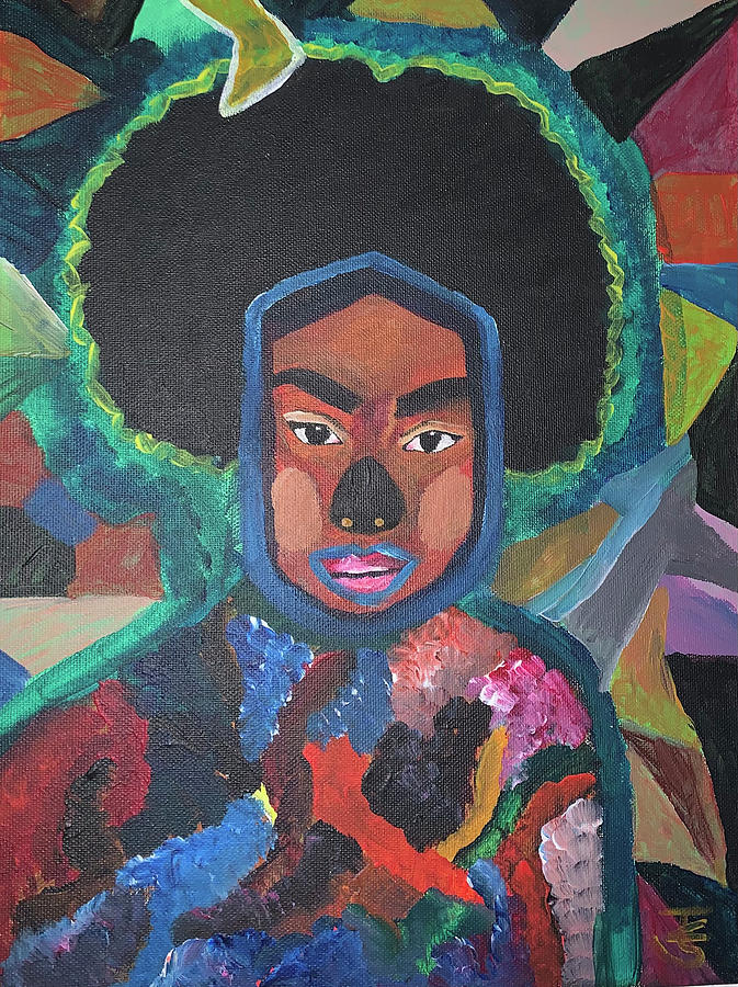 The Black Woman Painting By Lucille Sambo - Fine Art America