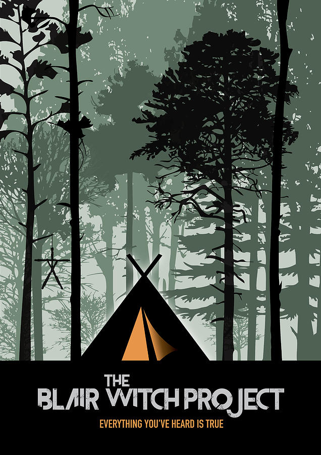The Blair Witch Project - Alternative Movie Poster Digital Art by Movie Poster Boy