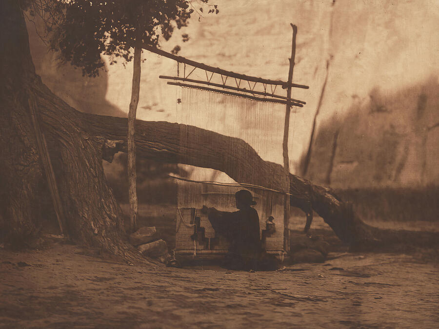 The Blanket Weaver - Navaho 1904 Photograph by Edward S Curtis The Blanket Weaver - Navaho 1904 Photograph by Edward S Curtis