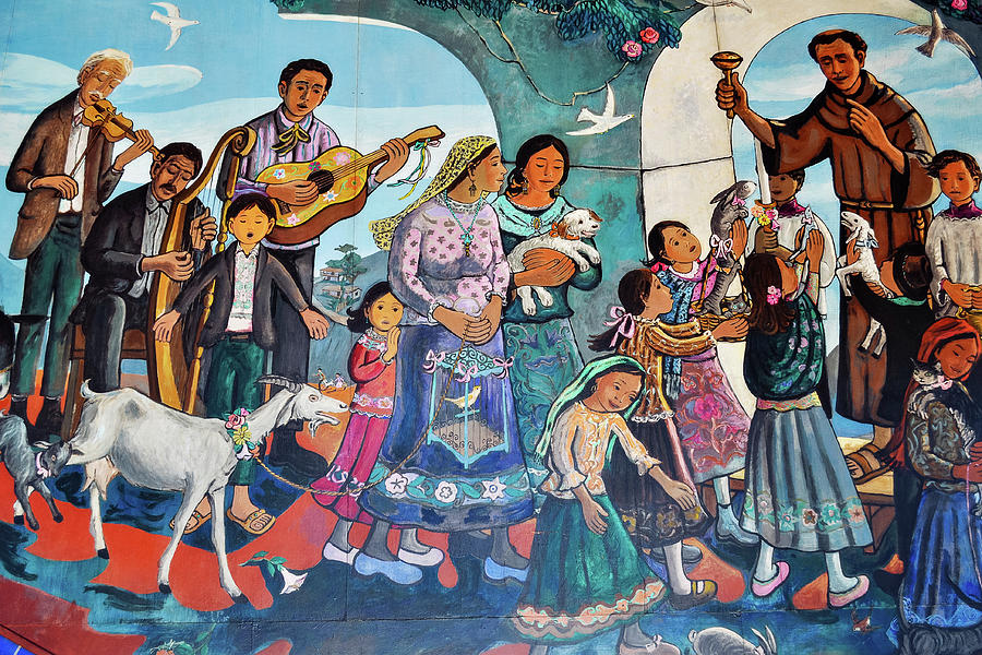 The Blessing of Animals Olvera Street Painting by Kyle Hanson