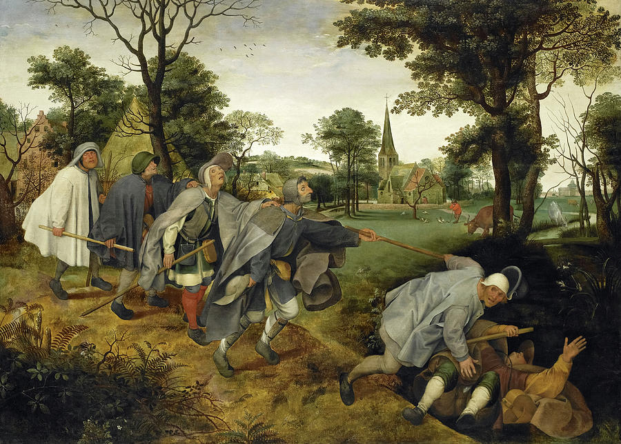 The Blind Leading the Blind, 1568 Painting by Pieter Bruegel the Elder |  Pixels