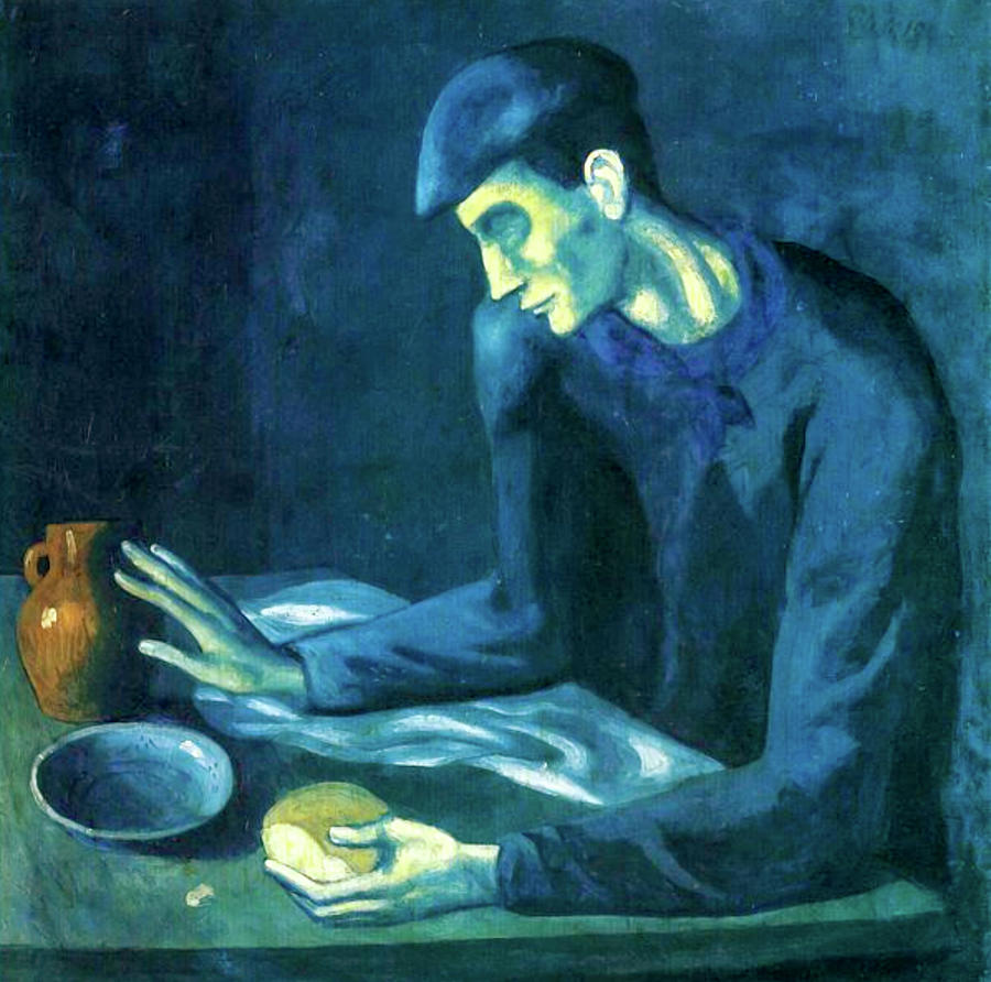 The Blind Mans Meal by Pablo Picasso Painting by Pablo Picasso