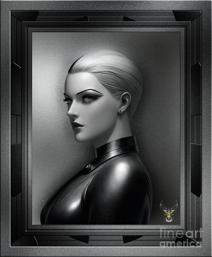 The Blonde Eagle Stunning AI Concept Art Portrait by Xzendor7 Painting by Xzendor7