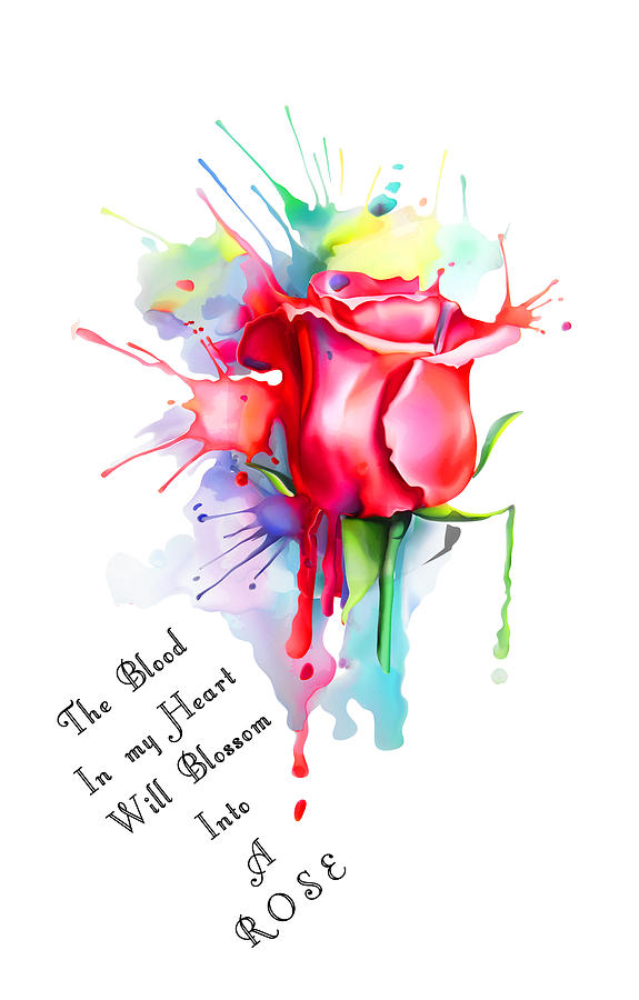 The Blood In My Heart Painting by Miki De Goodaboom