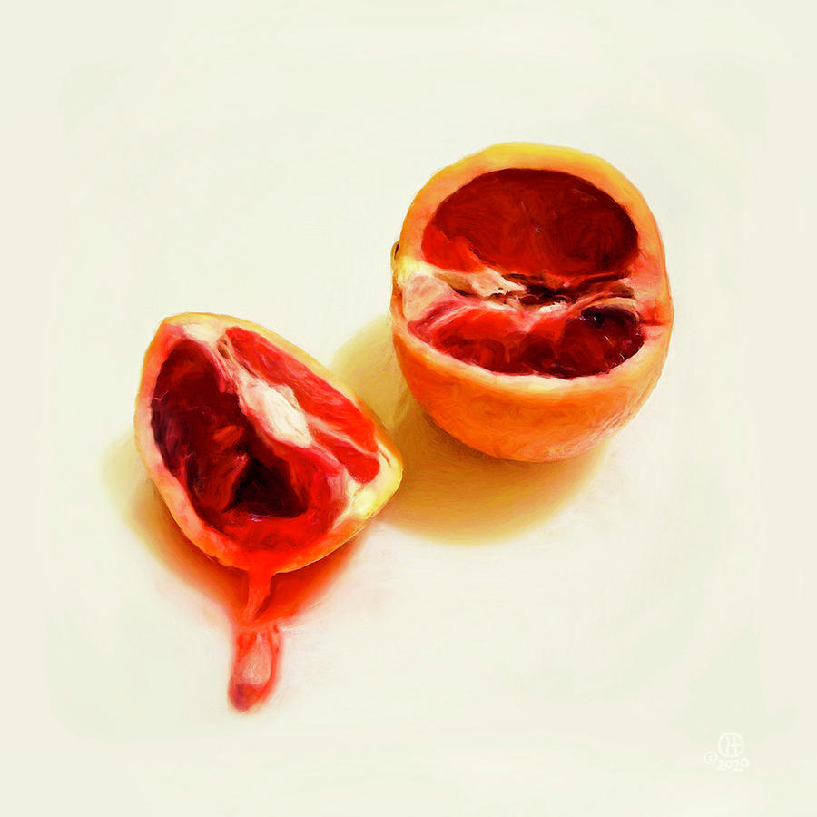 The Blood Orange Incident Digital Art by Gary Olsen-Hasek