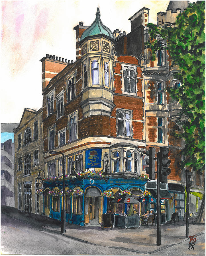 The Bloomsbury Tavern Shaftesbury Avenue London UK Painting by Francisco Gutierrez