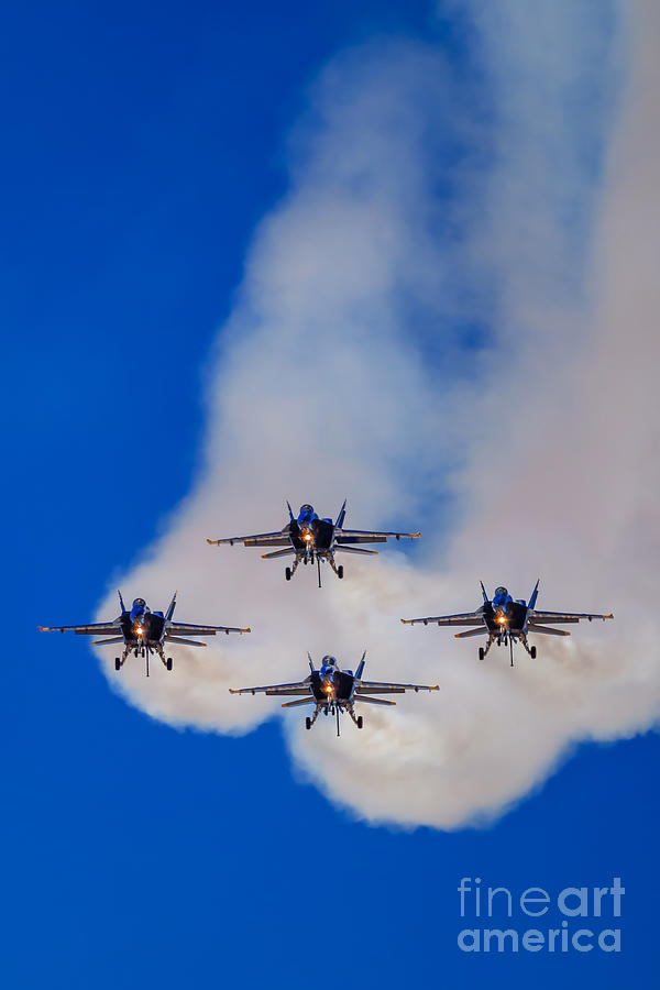 The Blue Angels - U.S. Navy Flight Demonstration Squadron Photograph by Sam Antonio