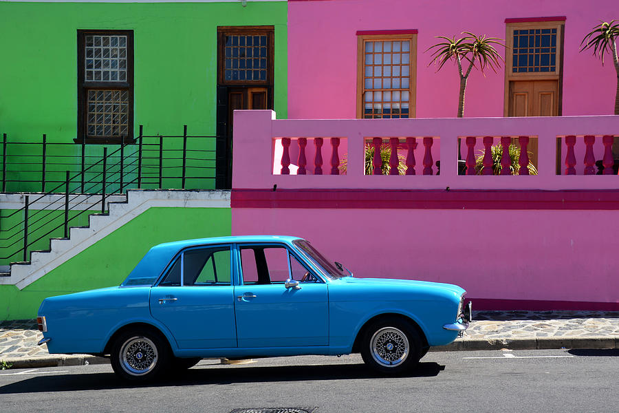 The blue car Capetown Photograph by Ichauvel