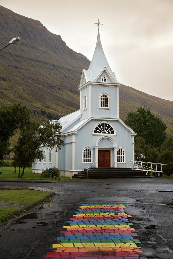 The Blue Church in Seydisfjordur, Iceland Photograph by RicardMN Photography