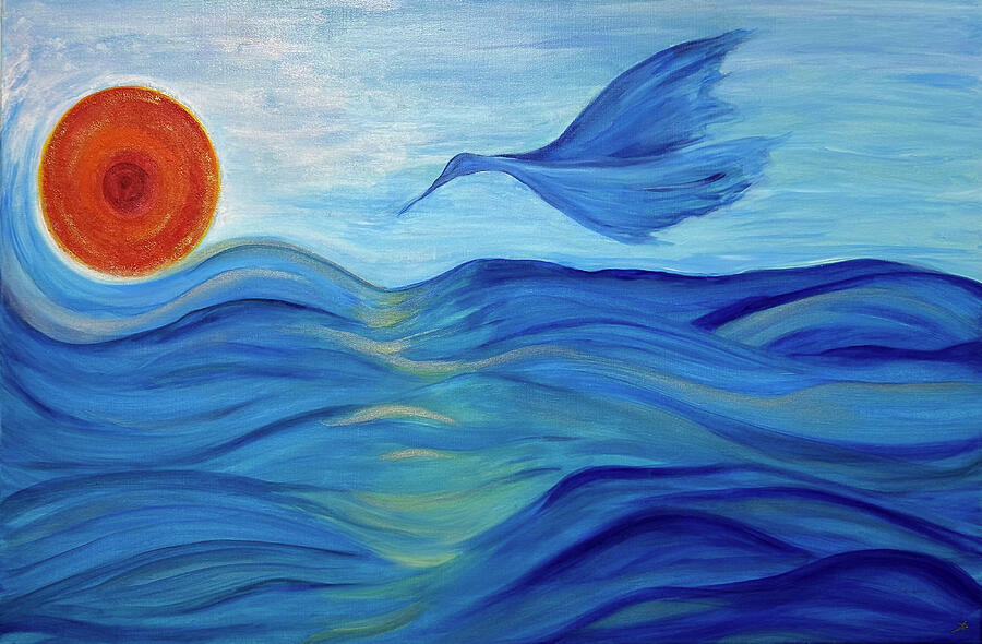 The Blue Element Painting by Antonella Manganelli The Blue Element Painting by Antonella Manganelli