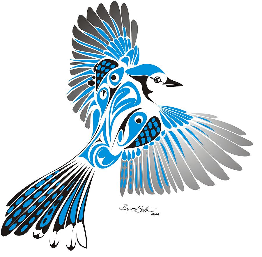 The Blue Jay Digital Art by Bryan Smith