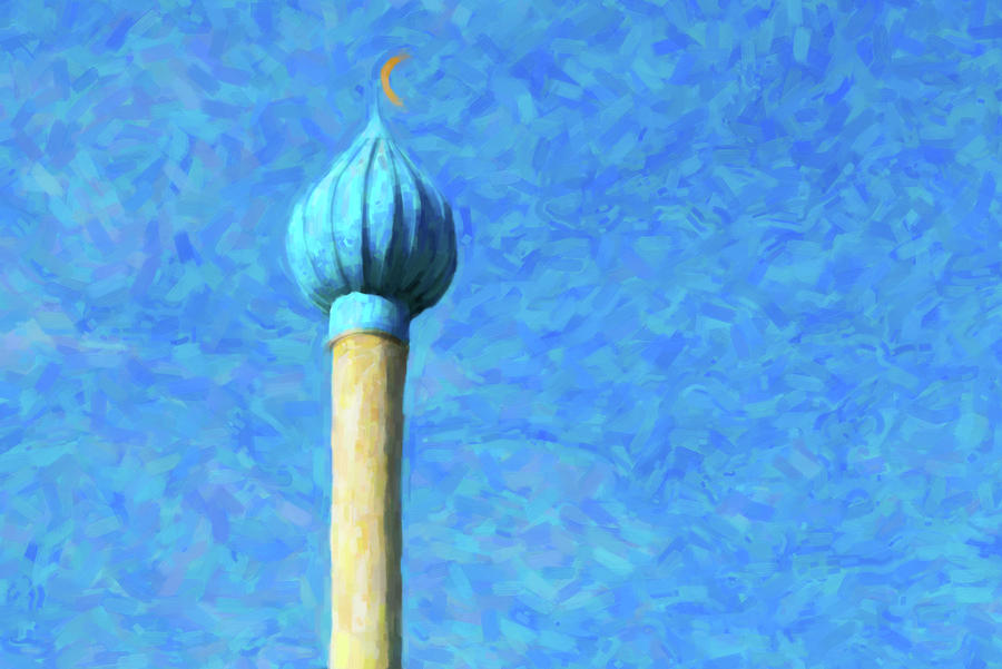 The Blue Minaret Digital Art by SR Green