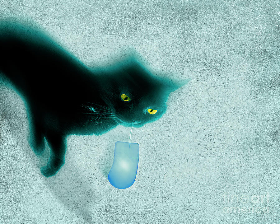 The Blue Mouse Digital Art by Edmund Nagele FRPS