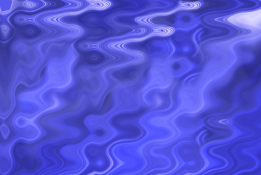 The blue ripple textured background Photograph by Severija Kirilovaite