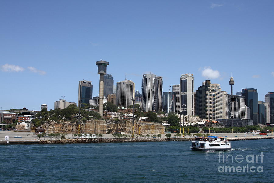 The Blue Sky and Waters of Sydney Harbor Photograph by Tony Lee