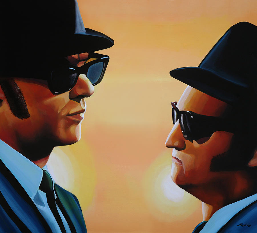 The Blues Brothers Art Painting by Paul Meijering