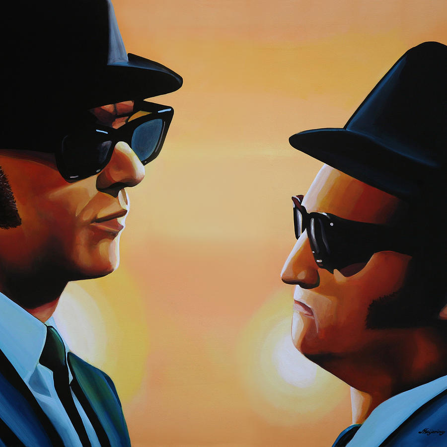 The Blues Brothers Painting Painting by Paul Meijering