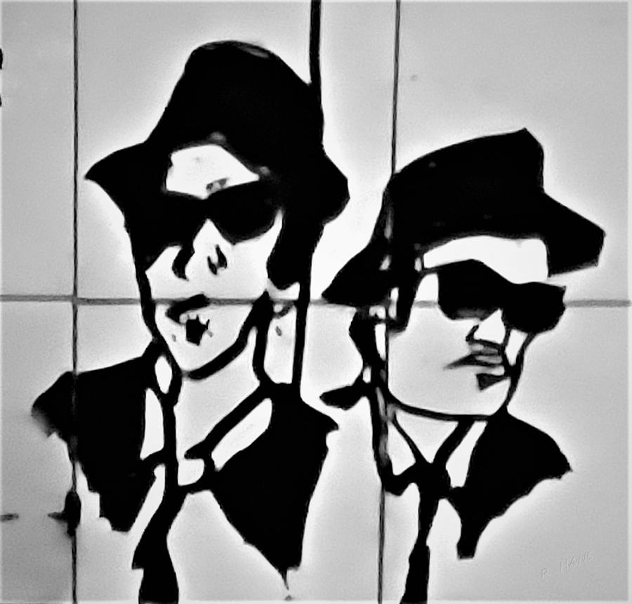 The Blues Brothers Sharpie Drawing Closeup Photograph by Rob Hans