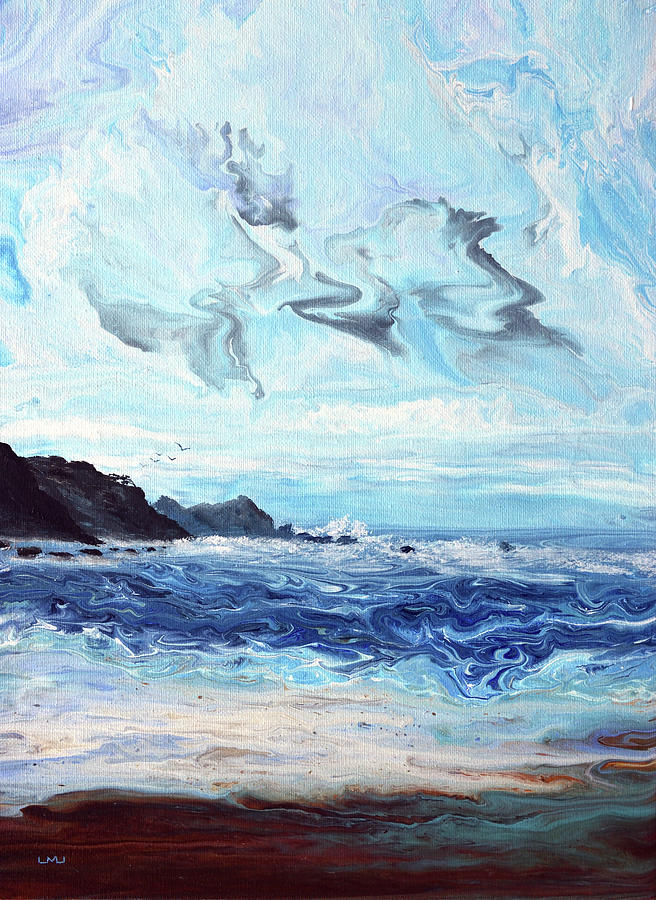 The Bluffs of Ona Beach Painting by Laura Iverson
