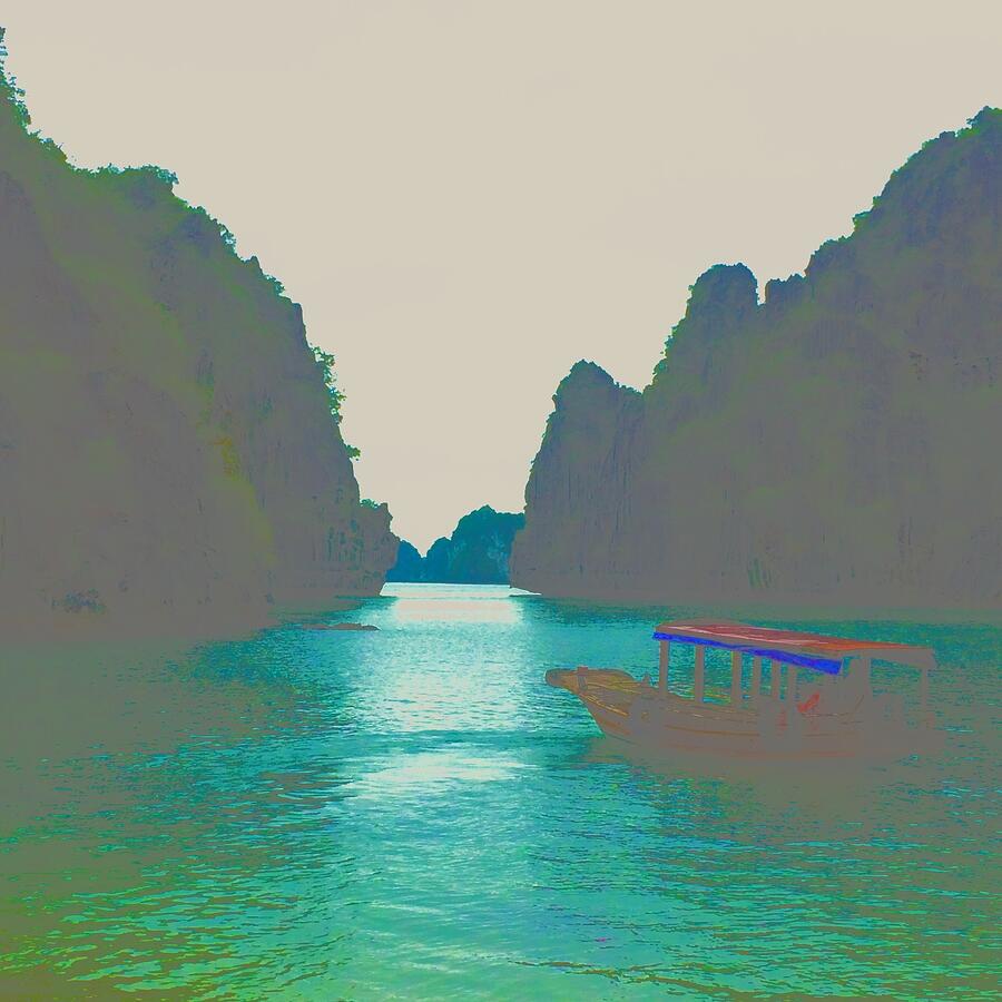 The Boat and the Islands Photograph by Brandon Strellis The Boat and the Islands Photograph by Brandon Strellis