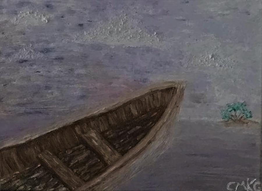 The Boat from Nowhere Painting by Christina Knight