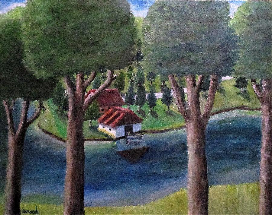  The Boat House Painting by Gregory Dorosh