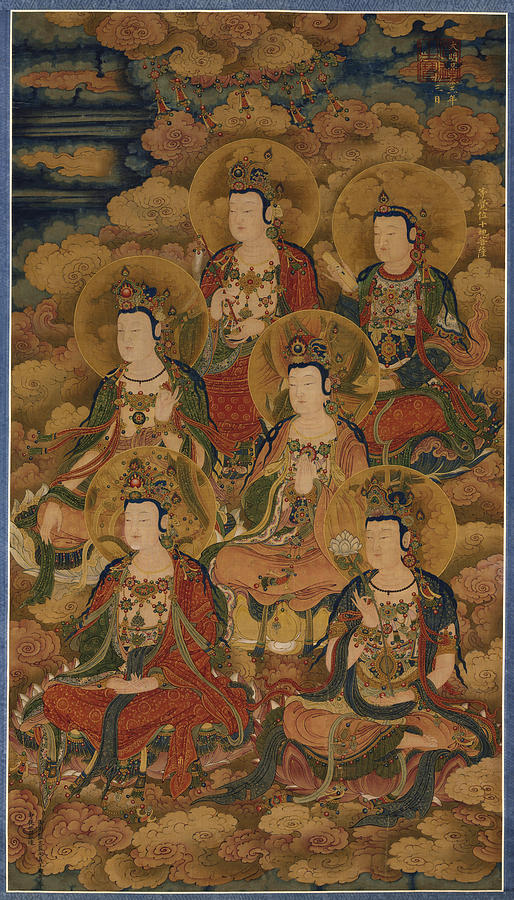The Bodhisattvas of the Ten Stages in Attaining the Most Perfect Knowledge Painting by Anonymous
