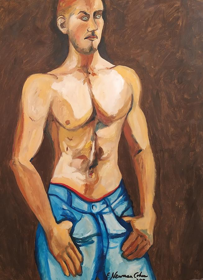 The Body Builder Painting by Esther Newman-Cohen