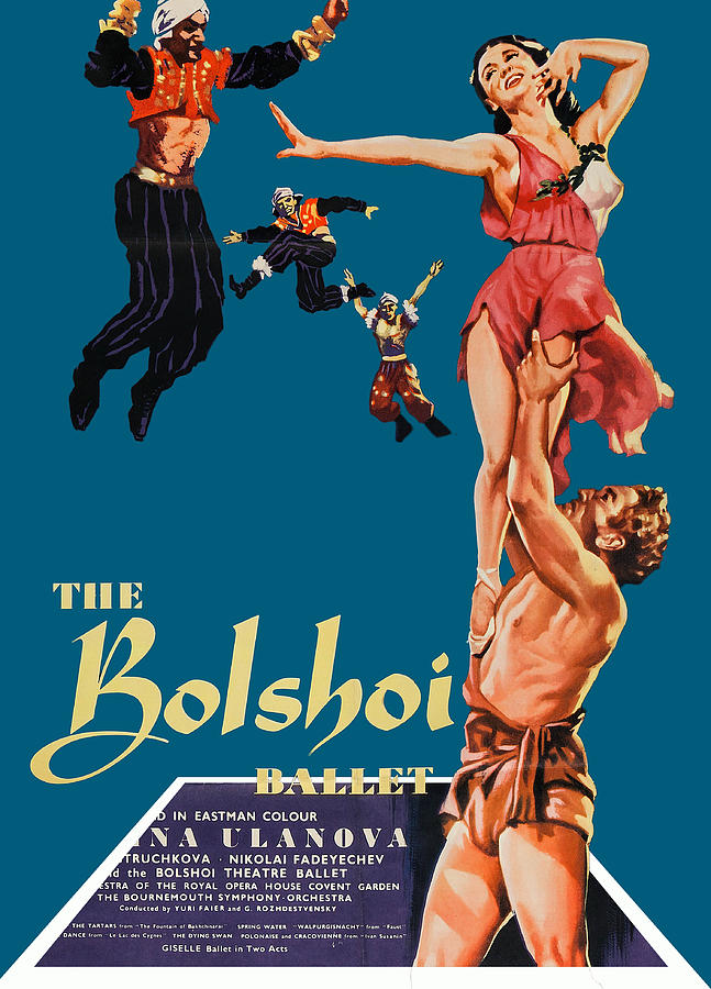 The Bolshoi Ballet, 1957 - 3d movie poster Mixed Media by Movie World Posters